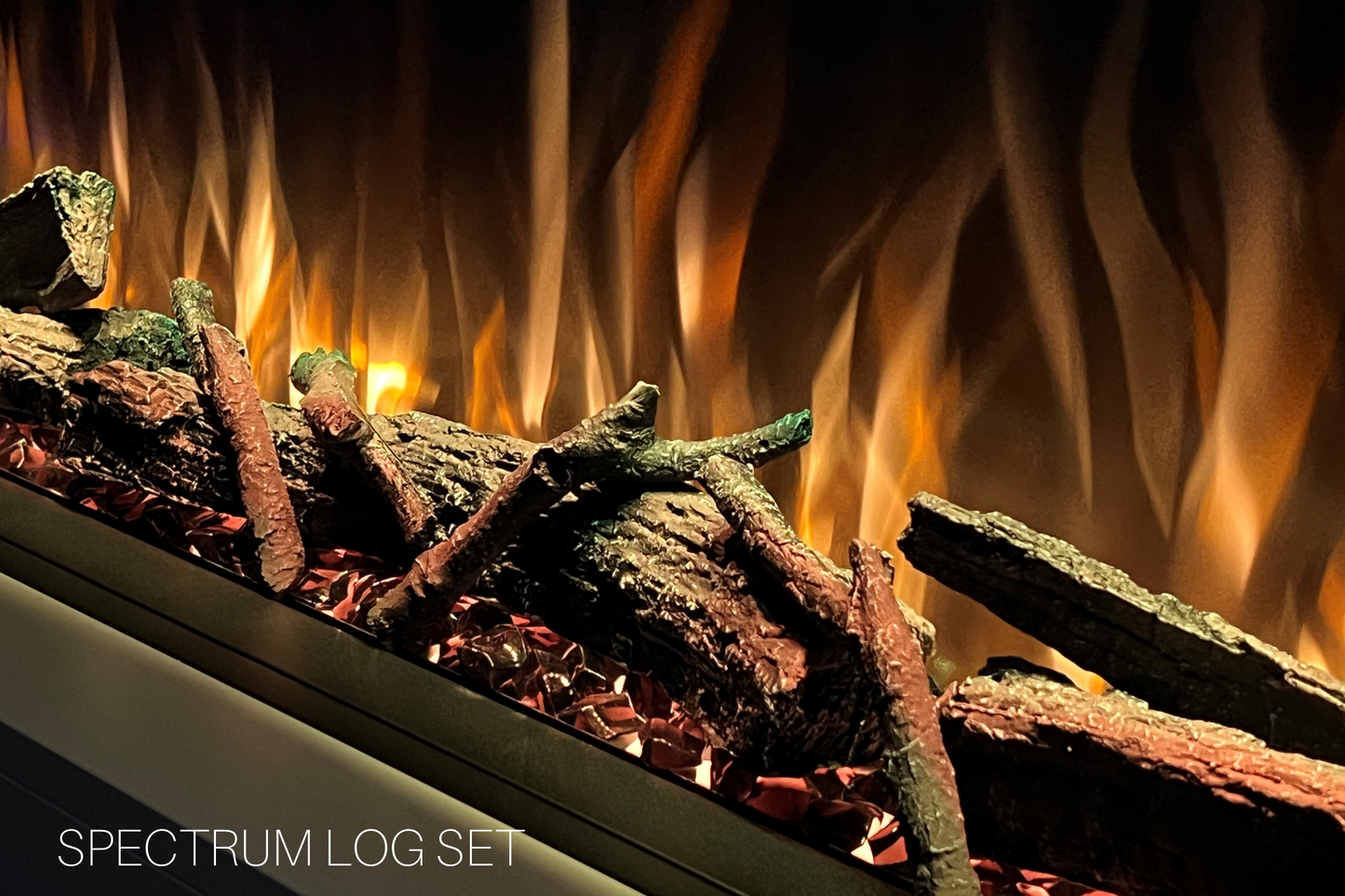 Modern Wall Mounted Electric Fireplace F – Slimline LED | UK Delivery