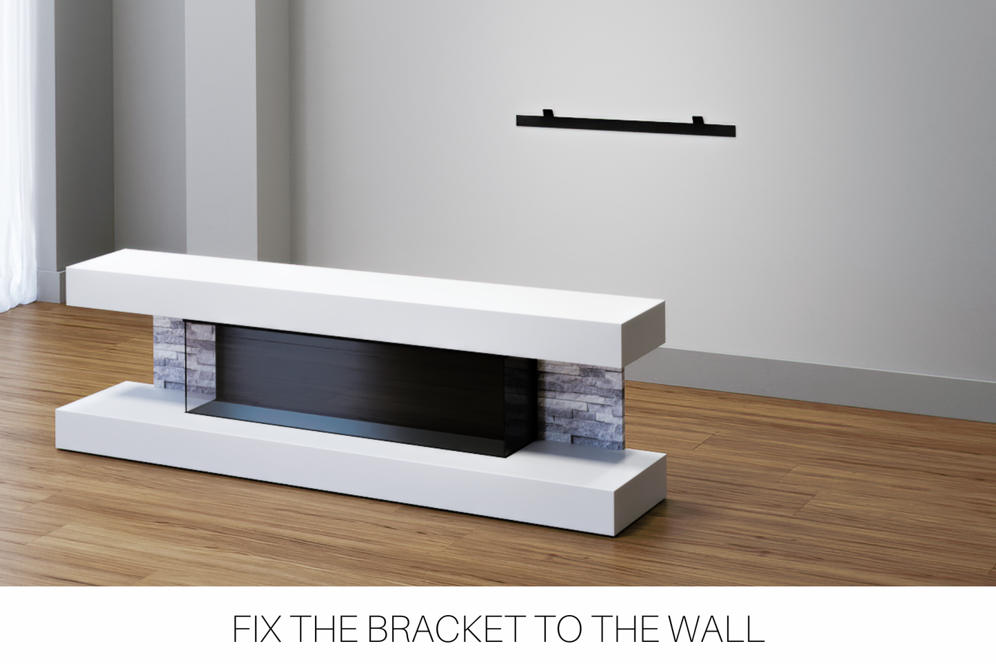 Modern Wall Mounted Electric Fireplace E β Slimline LED | UK Delivery