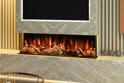Advance Series 1300mm Media Wall Electric Fireplace – App & Remote Control