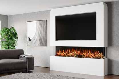 Pre-Built Media Wall Package L – Advance 1800mm Media Wall Fireplace | CAD Design Included