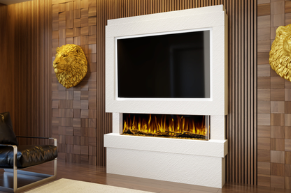 Pre-Built Media Wall E with 44 Inch Electric Fireplace – Delivered Across Mainland UK