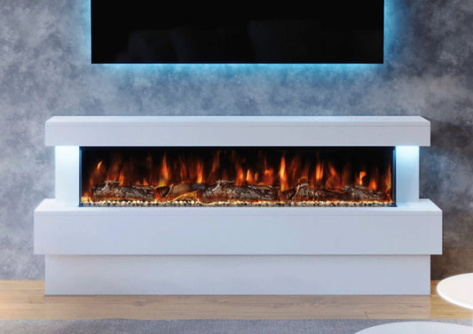 60 inch electric fireplace suite with freestanding surround – Spectrum Suite A