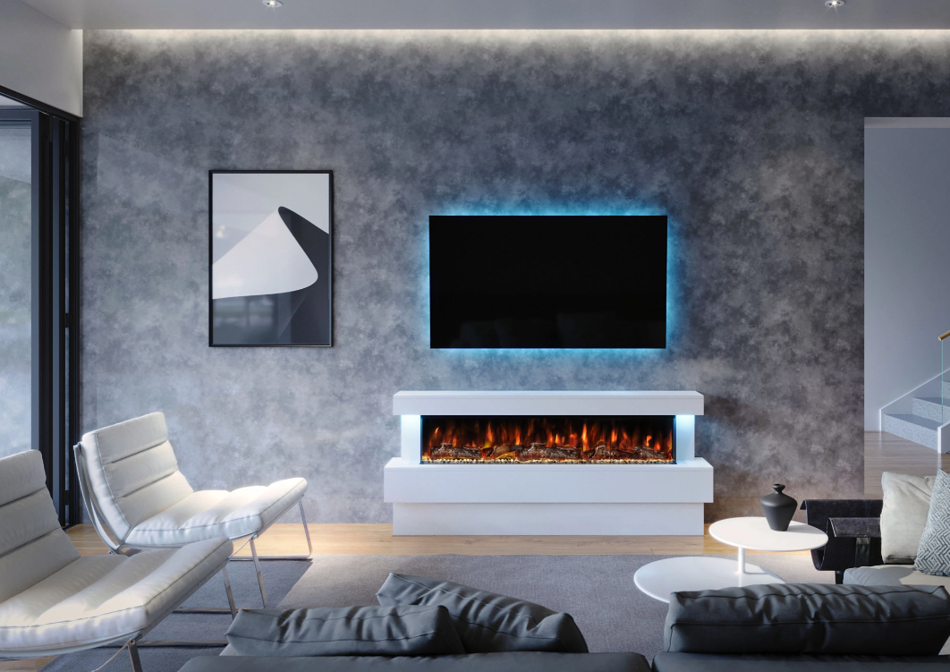 Spectrum Suite A – 60" Electric Fireplace Suite | UK Delivery