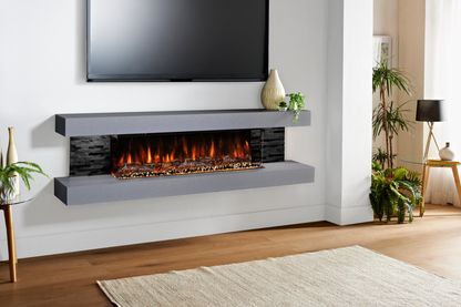 Modern Wall Mounted Electric Fireplace E – Slimline LED | UK Delivery